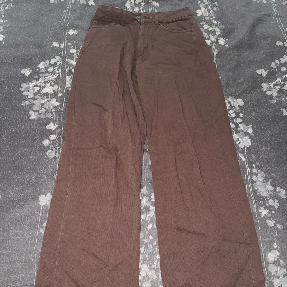 Garage Brown Wide Leg Jeans Size 00
